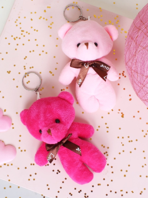 

Lil' Star Set of 2 Plush Teddy Bear Keychains, Multi