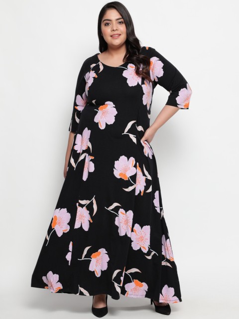 

Amydus Black Floral Maxi Dress