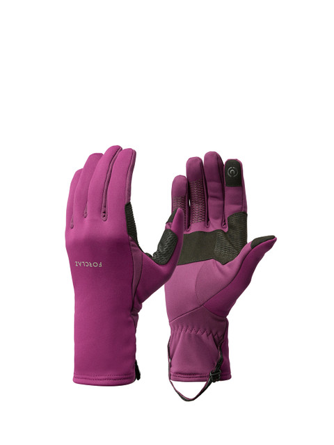 

FORCLAZ By Decathlon Purple Breathable Mountain Trekking Gloves