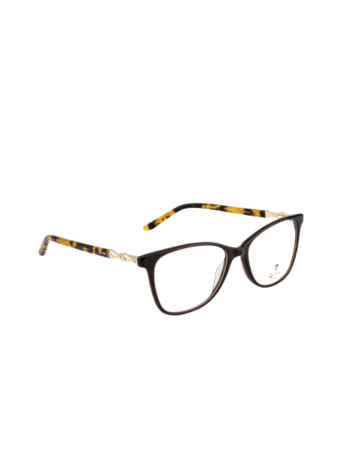 

Ted Smith Women Brown & Black Abstract Full Rim Square Frames TS-312_C11