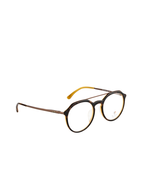 

Ted Smith Unisex Brown Full Rim Aviator Frames TS-326_C9