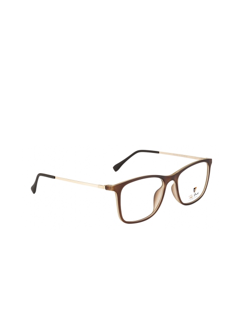 

Ted Smith Unisex Brown & Gold-Toned Full Rim Wayfarer Frames TS-310_C7