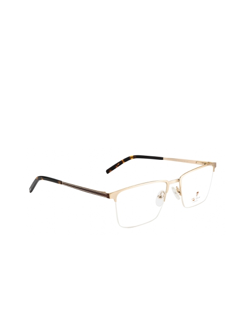 

Ted Smith Unisex Gold-Toned Half Rim Wayfarer Frames TS-321