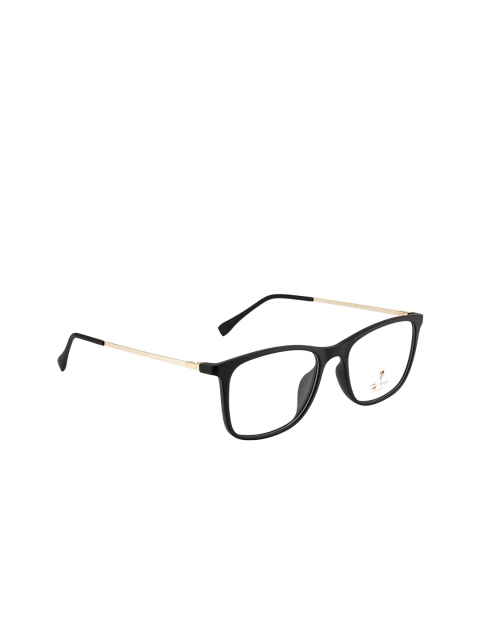 

Ted Smith Unisex Black & Gold-Toned Full Rim Wayfarer Frames TS-310