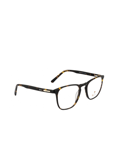 

Ted Smith Unisex Brown & Yellow Abstract Full Rim Wayfarer Frames TS-319