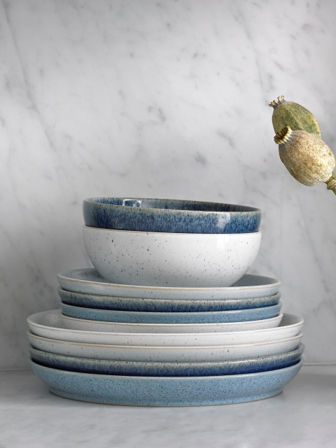 

Denby Blue Flint Coupe Dinner Plate