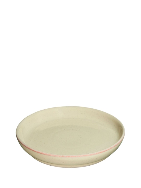 Denby Yellow Handcrafted Stoneware Matte Small Coupe Plate