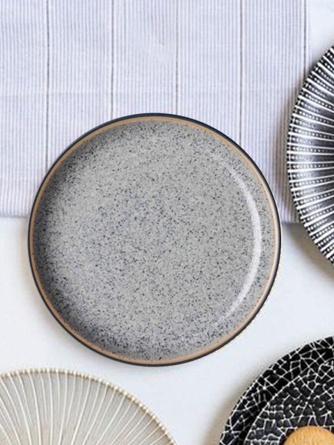

Denby Grey Handcrafted Printed Stoneware Glossy Plates