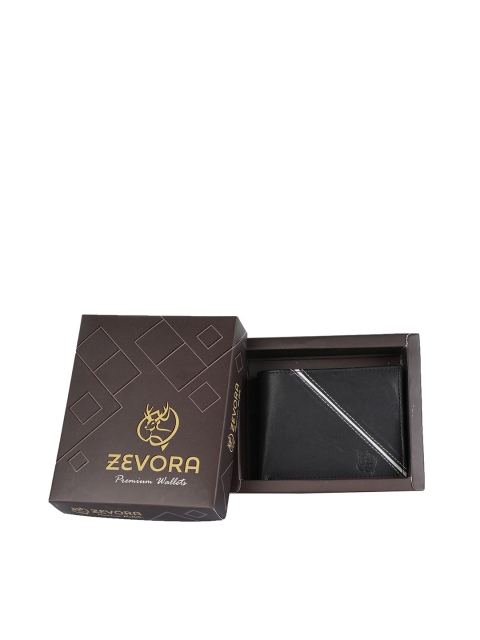 

ZEVORA Men Black Two Fold Wallet