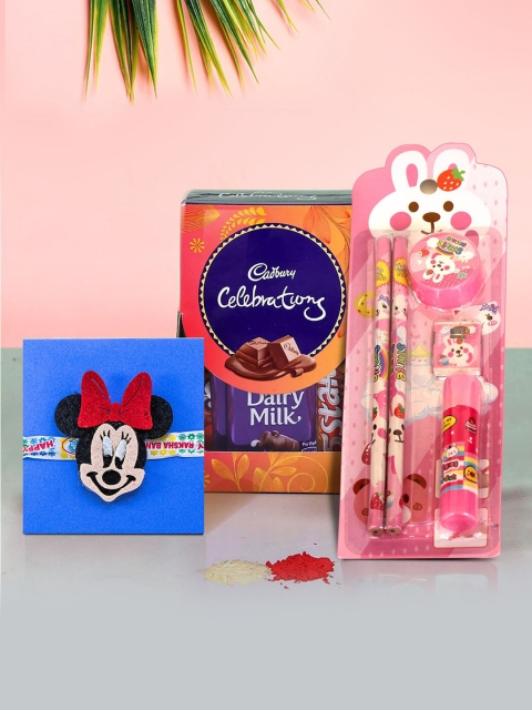 

TIED RIBBONS Kids 4 Pcs Multicoloured Rakhi Gift Set, Multi