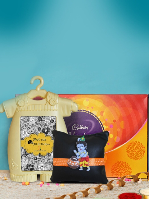 

TIED RIBBONS Kids 4 Pcs Multicoloured Rakhi Gift Set, Multi