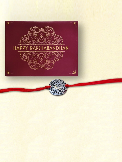 

nestroots Red Kalawa Rakhi Bracelet & Greeting Card