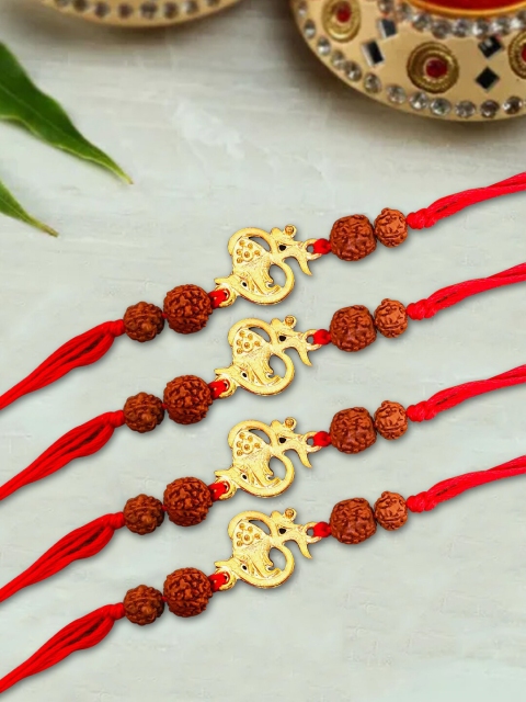 

nestroots Red Kalawa Rakhi Bracelet & Greeting Card