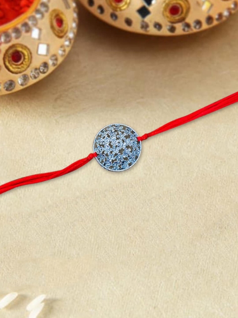 

nestroots Red Kalawa Rakhi Bracelet & Greeting Card