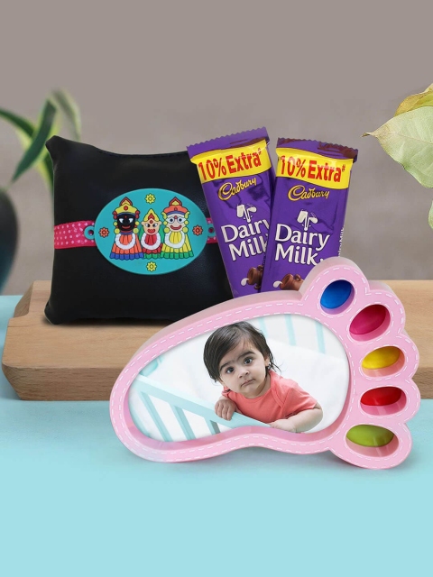 

TIED RIBBONS Rakhi Return Gift for Sister with Table-Top Photo Frame Combo Gift Set, Multi