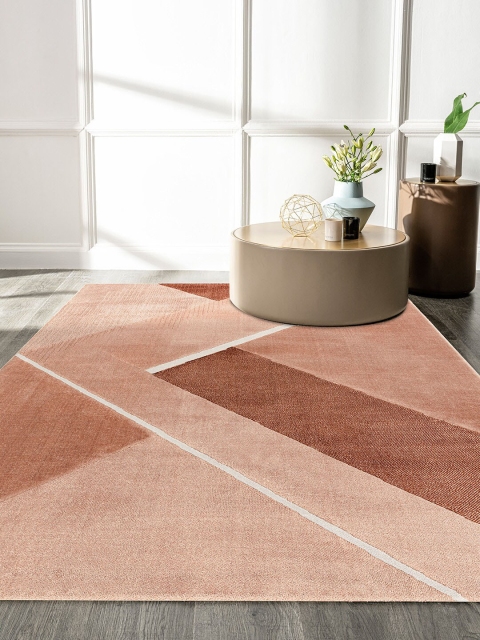 

DDecor Orange Geometric Carpet
