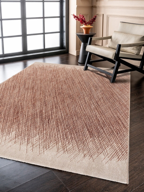 

DDecor Maroon Textured Carpet