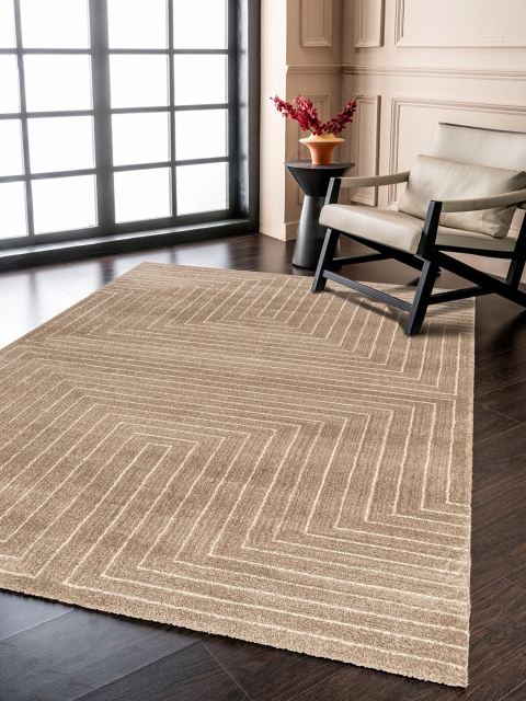 

DDecor Taupe Geometric Print Carpet