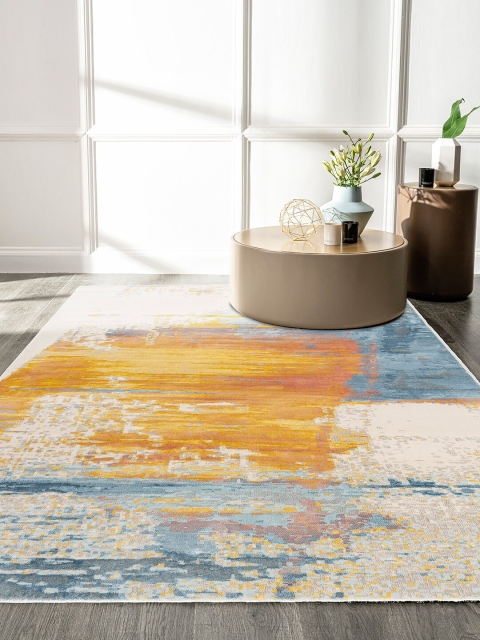 

DDecor Multicoloured Textured Carpet, Multi