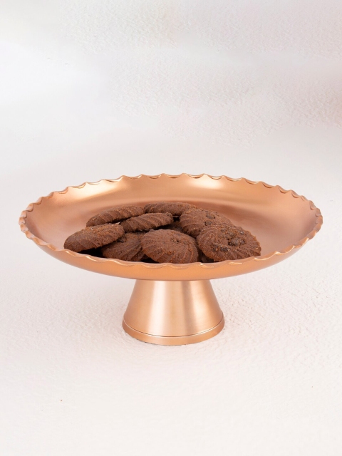

ellementry Copper-Toned Stainless Steel Cake Stand