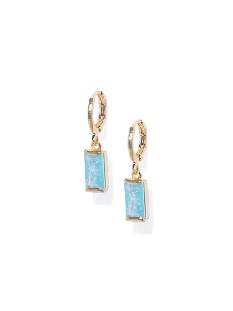 

Blisscovered Blue Contemporary Drop Earrings