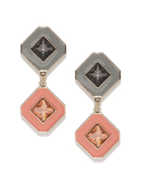 

Blisscovered Pink Contemporary Drop Earrings