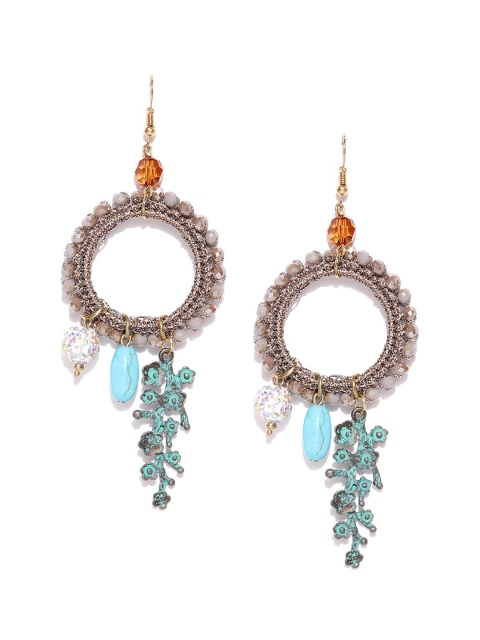 

Blisscovered Grey Contemporary Drop Earrings