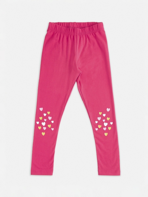

Pantaloons Junior Girls Fuchsia Printed Leggings