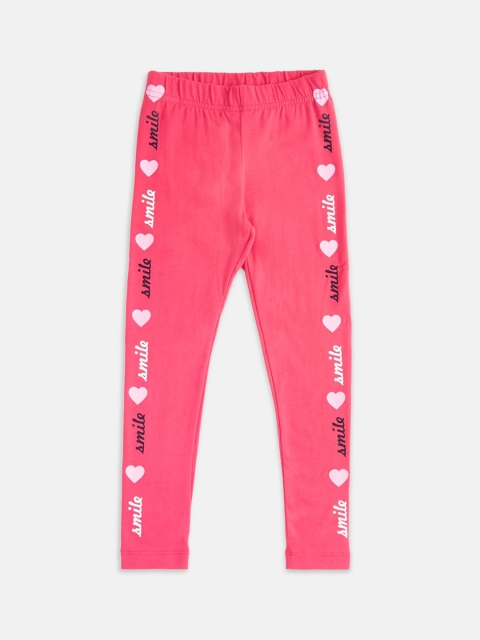 

Pantaloons Junior Girls Coral Printed Leggings