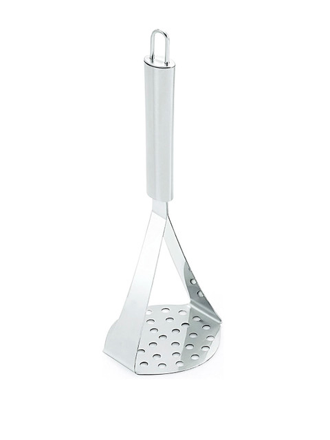 

HomeTown Silver-Toned Stainless Steel Potato Masher