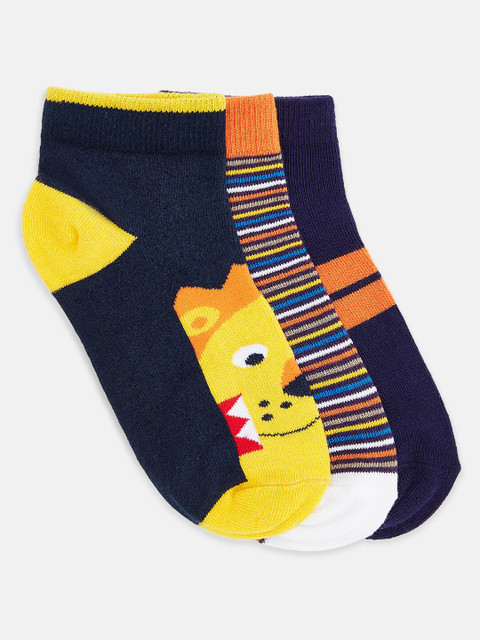 

Pantaloons Junior Assorted Pack of 3 Ankle-Length Socks