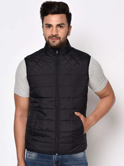 

METTLE Men Black Padded Jacket