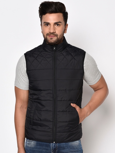 

METTLE Men Black Padded Jacket