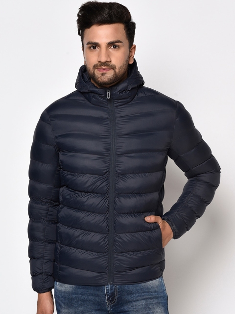 

METTLE Men Navy Blue Puffer Jacket