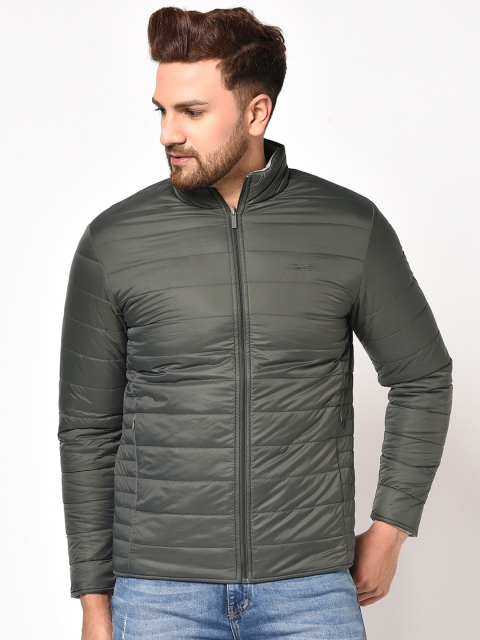 

METTLE Men Olive Green Padded Jacket