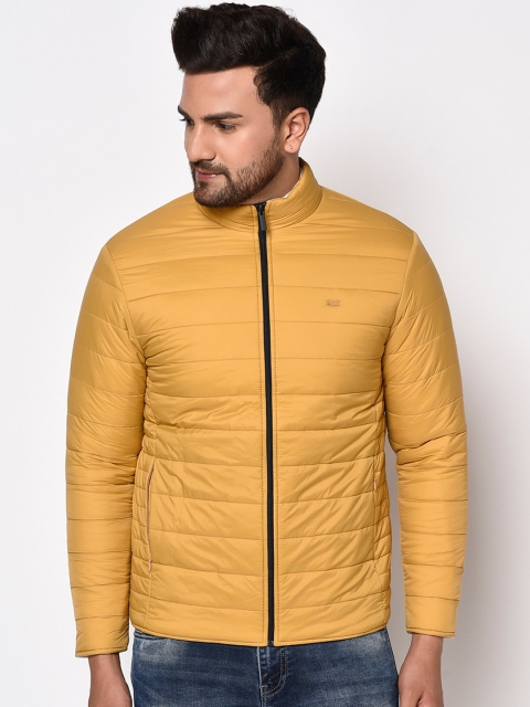 

METTLE Men Yellow Padded Jacket