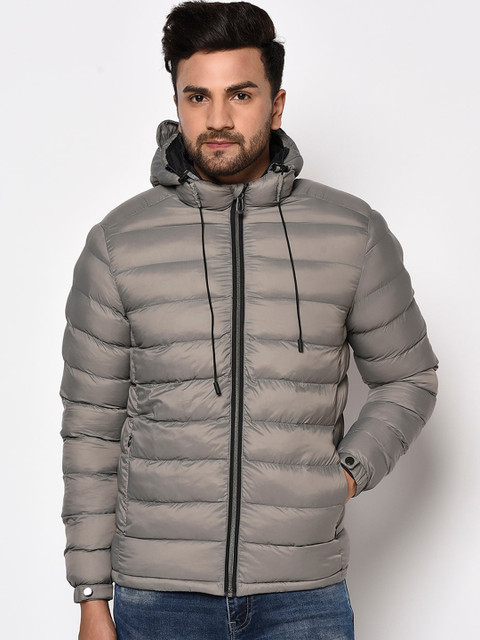 

METTLE Men Grey Puffer Jacket