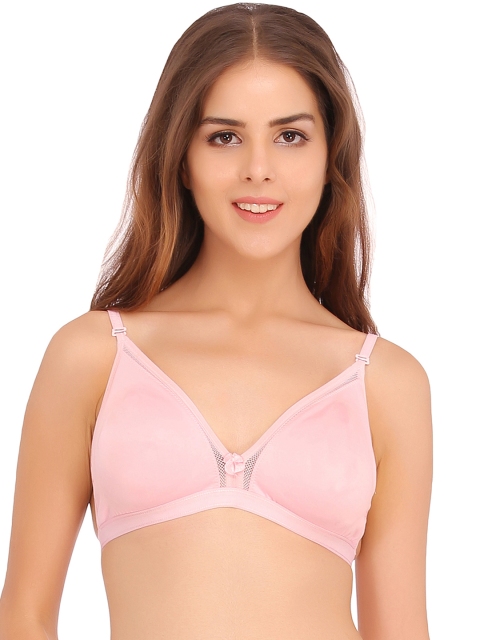 

Clovia Pink Full-Coverage Bra BR0642P22