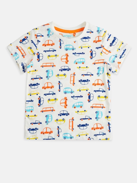 

Pantaloons Baby Boys White Printed T-shirt