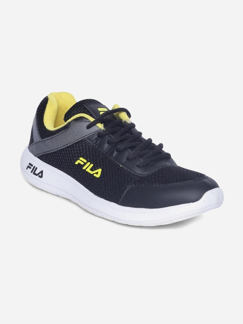 

FILA Men Black Mesh Running Non-Marking Shoes