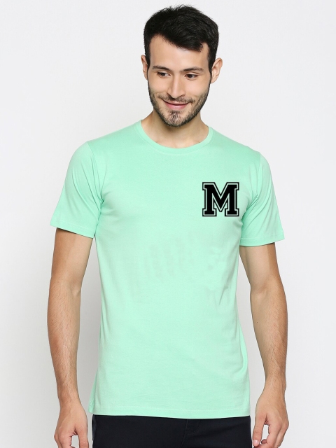 

Blacksmith Men Green Typography Printed Cotton Pure Cotton T-shirt