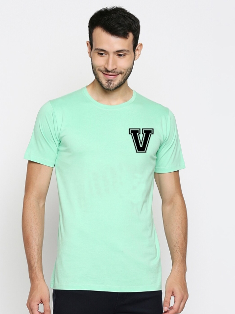 

Blacksmith Men Green Typography Pure Cotton T-shirt