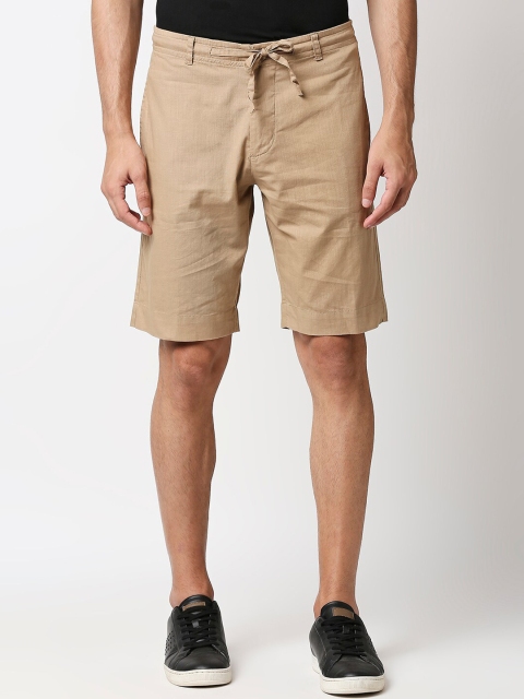 

Bewakoof Men Yellow Mid-Rise Regular Shorts