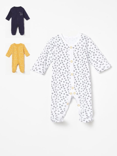 

Juniors by Lifestyle Multi Pack of 3 Printed Sleepsuit