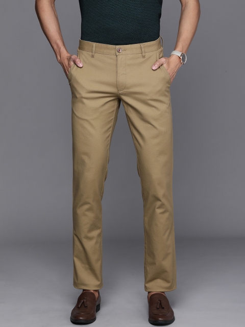 

Louis Philippe Sport Men Khaki Solid Slim Fit Regular Trousers
