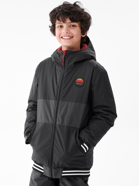 

WEDZE By Decathlon Unisex Kids Black Acrylic Outdoor Sporty Jacket