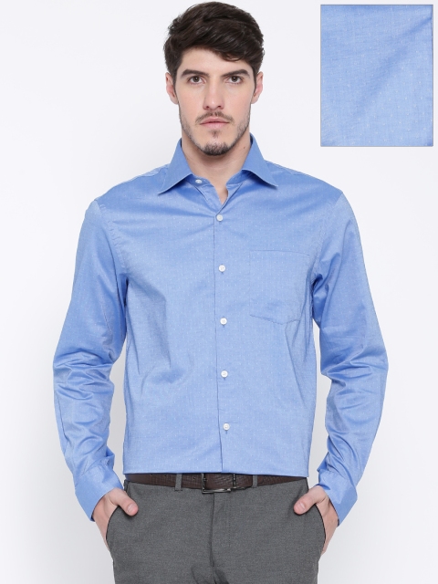 

Arrow Men Blue Slim Fit Self-Design Formal Shirt