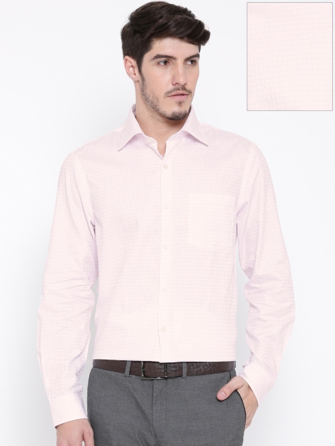

Arrow Men White & Pink Slim Checked Formal Shirt