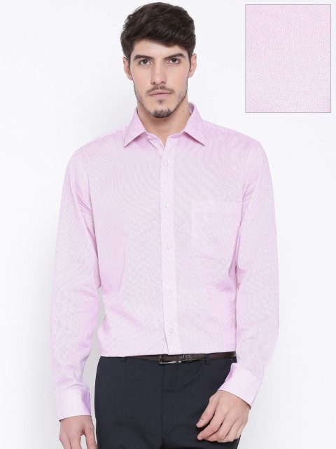 

Arrow Men Pink Self-Design Formal Shirt