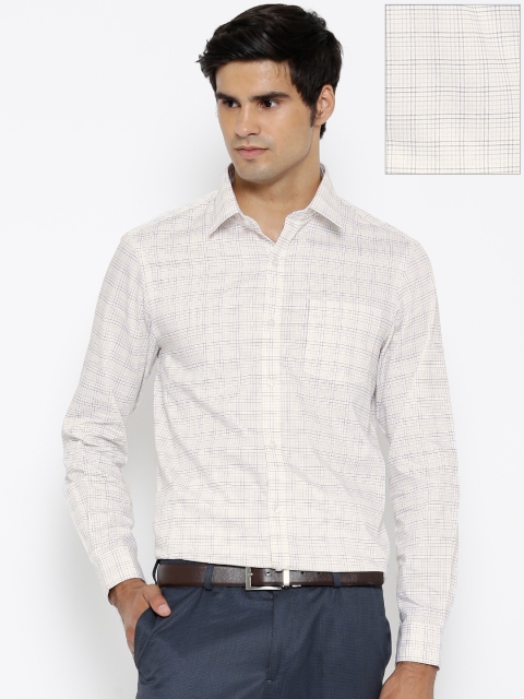 

Arrow Men Off-White Slim Checked Formal Shirt